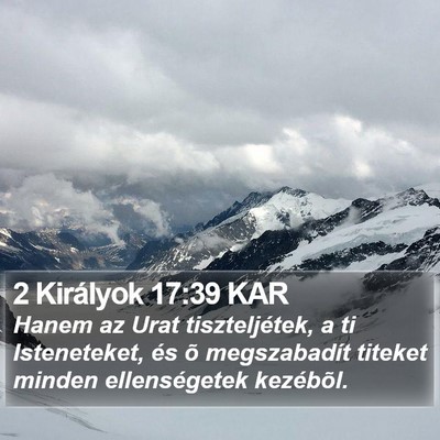 2 Királyok 17:39 KAR Bible Verse Image