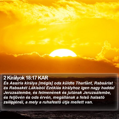 2 Királyok 18:17 KAR Bible Verse Image