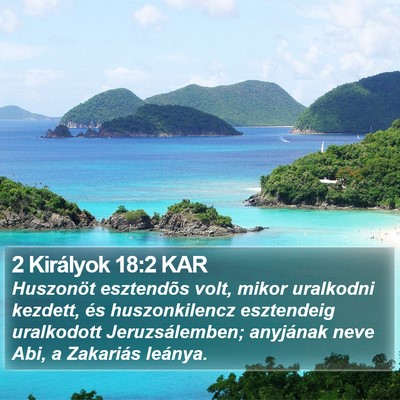 2 Királyok 18:2 KAR Bible Verse Image
