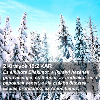2 Királyok 19:2 KAR Bible Verse Image