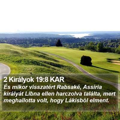 2 Királyok 19:8 KAR Bible Verse Image