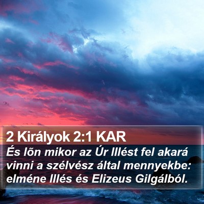 2 Királyok 2:1 KAR Bible Verse Image
