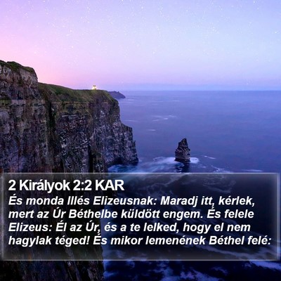 2 Királyok 2:2 KAR Bible Verse Image