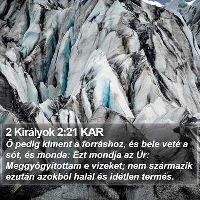 2 Királyok 2:21 KAR Bible Verse Image
