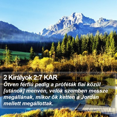 2 Királyok 2:7 KAR Bible Verse Image