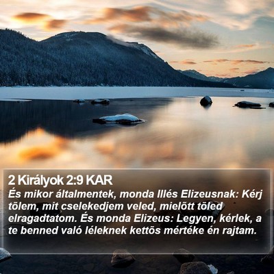 2 Királyok 2:9 KAR Bible Verse Image