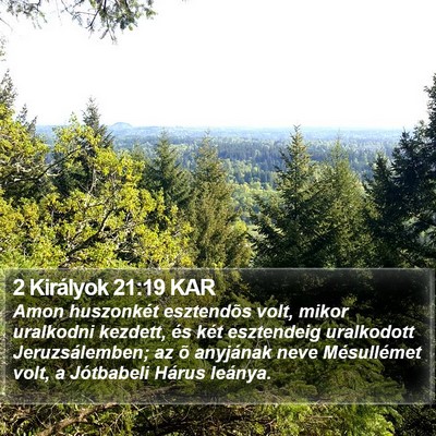 2 Királyok 21:19 KAR Bible Verse Image