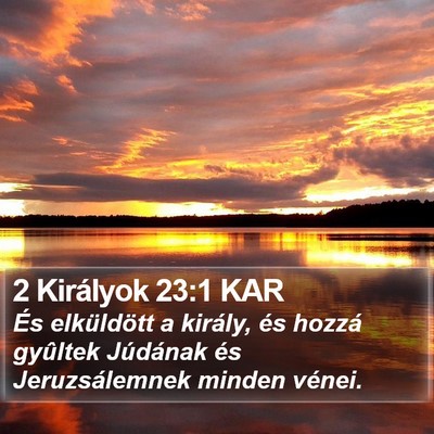 2 Királyok 23:1 KAR Bible Verse Image