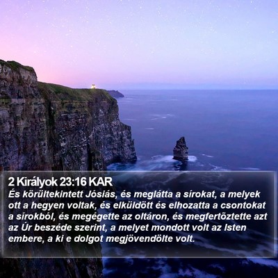 2 Királyok 23:16 KAR Bible Verse Image