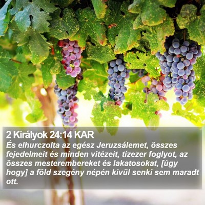 2 Királyok 24:14 KAR Bible Verse Image