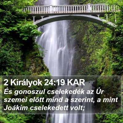 2 Királyok 24:19 KAR Bible Verse Image