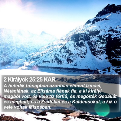 2 Királyok 25:25 KAR Bible Verse Image