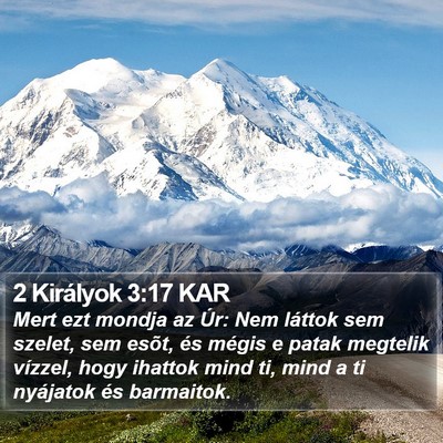 2 Királyok 3:17 KAR Bible Verse Image