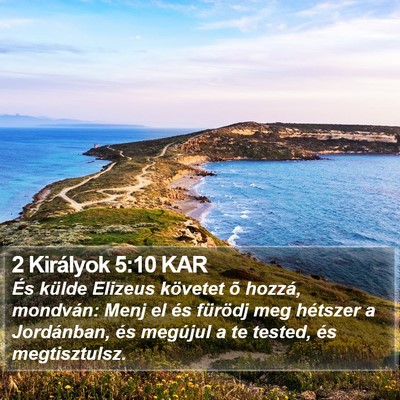 2 Királyok 5:10 KAR Bible Verse Image