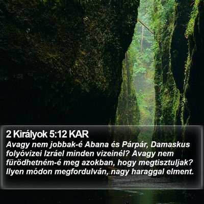 2 Királyok 5:12 KAR Bible Verse Image
