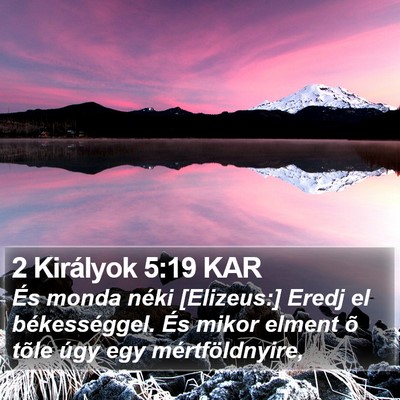 2 Királyok 5:19 KAR Bible Verse Image