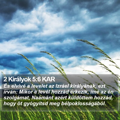 2 Királyok 5:6 KAR Bible Verse Image