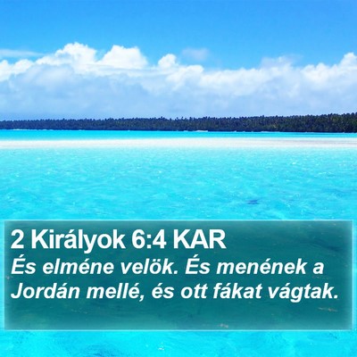 2 Királyok 6:4 KAR Bible Verse Image