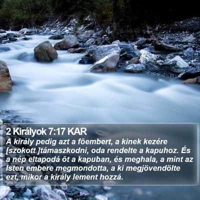 2 Királyok 7:17 KAR Bible Verse Image