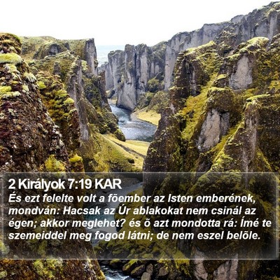 2 Királyok 7:19 KAR Bible Verse Image