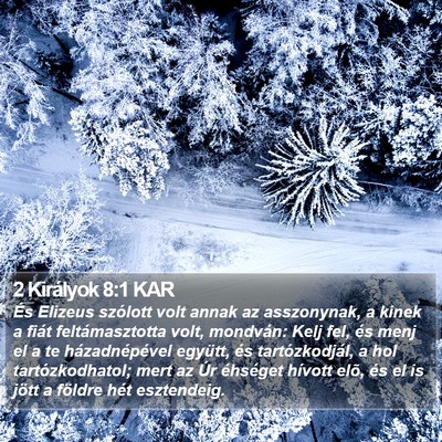 2 Királyok 8:1 KAR Bible Verse Image