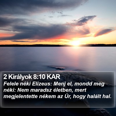 2 Királyok 8:10 KAR Bible Verse Image