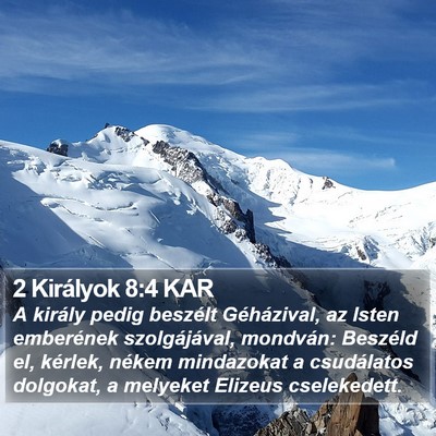 2 Királyok 8:4 KAR Bible Verse Image