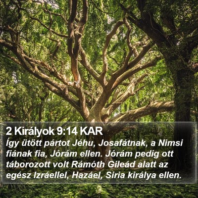 2 Királyok 9:14 KAR Bible Verse Image