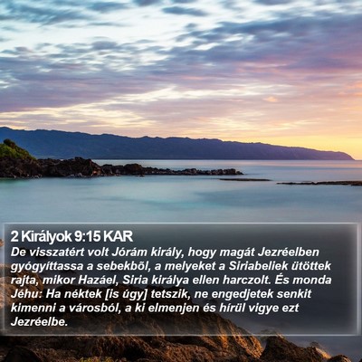 2 Királyok 9:15 KAR Bible Verse Image