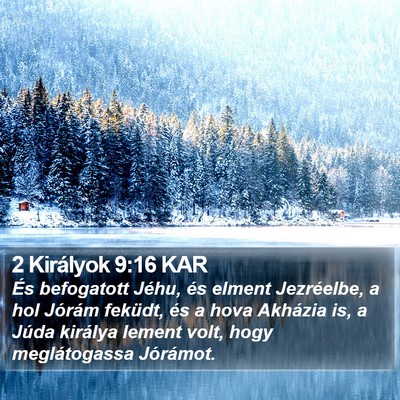 2 Királyok 9:16 KAR Bible Verse Image