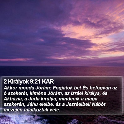 2 Királyok 9:21 KAR Bible Verse Image