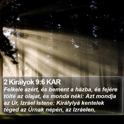 2 Királyok 9:6 KAR Bible Verse Image