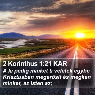 2 Korinthus 1:21 KAR Bible Verse Image