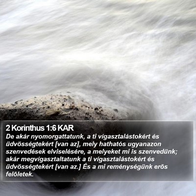2 Korinthus 1:6 KAR Bible Verse Image