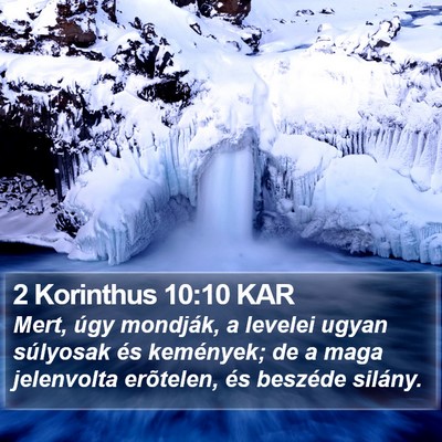 2 Korinthus 10:10 KAR Bible Verse Image