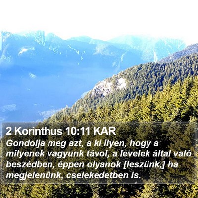 2 Korinthus 10:11 KAR Bible Verse Image