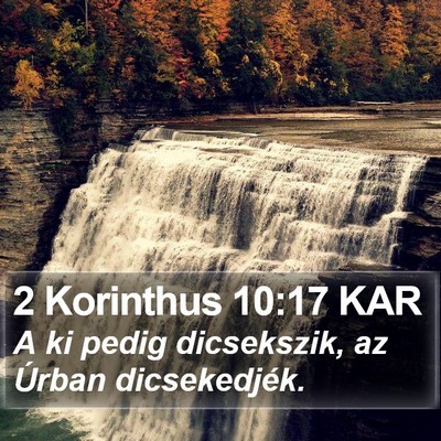 2 Korinthus 10:17 KAR Bible Verse Image