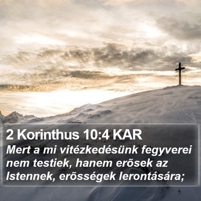 2 Korinthus 10:4 KAR Bible Verse Image