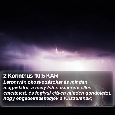 2 Korinthus 10:5 KAR Bible Verse Image