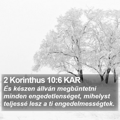 2 Korinthus 10:6 KAR Bible Verse Image