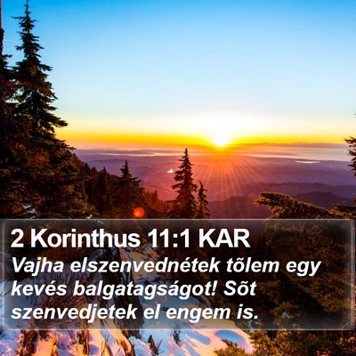 2 Korinthus 11:1 KAR Bible Verse Image