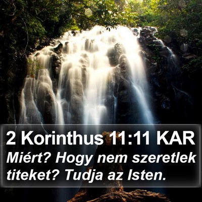 2 Korinthus 11:11 KAR Bible Verse Image