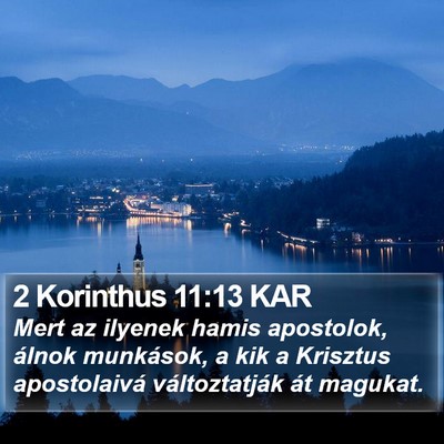 2 Korinthus 11:13 KAR Bible Verse Image