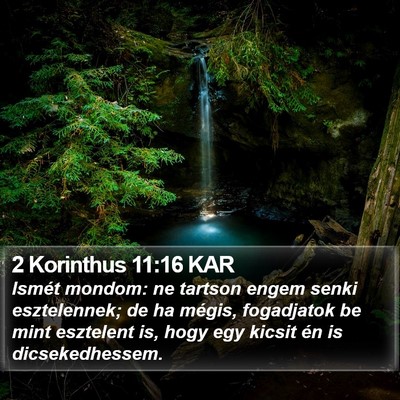 2 Korinthus 11:16 KAR Bible Verse Image