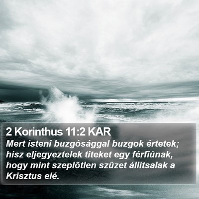 2 Korinthus 11:2 KAR Bible Verse Image
