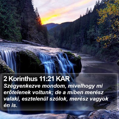 2 Korinthus 11:21 KAR Bible Verse Image