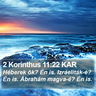 2 Korinthus 11:22 KAR Bible Verse Image