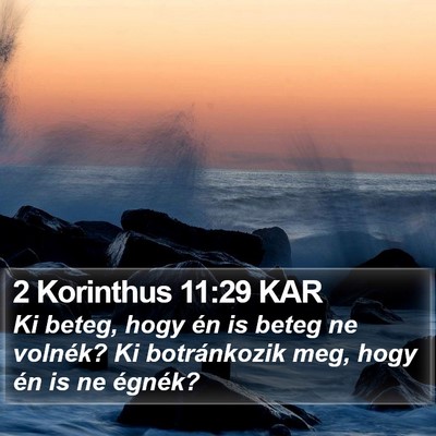 2 Korinthus 11:29 KAR Bible Verse Image