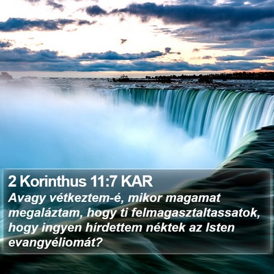 2 Korinthus 11:7 KAR Bible Verse Image
