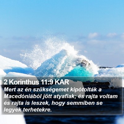 2 Korinthus 11:9 KAR Bible Verse Image